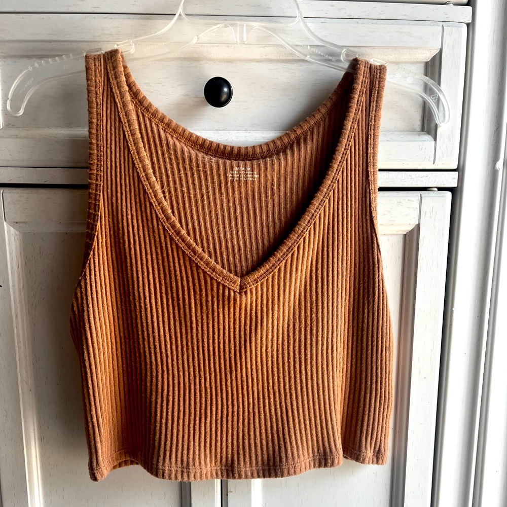 Burnt orange American Eagle crop top - size M